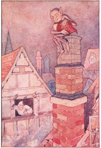 Der Kobold und der Krämer, 1920er von Leonard Leslie Brooke