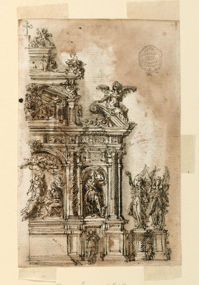 Entwurf für einen Altar von Leonardo Scaglia