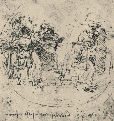 Die Entlarvung des Neids, um 1480 1945 von Leonardo da Vinci