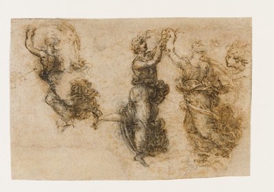 Drei tanzende Frauenfiguren, 1517-1518 von Leonardo da Vinci
