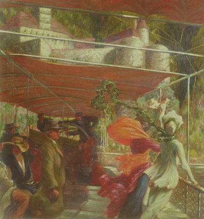 Auf dem Vergnügungsboot von Leopold Blauensteiner