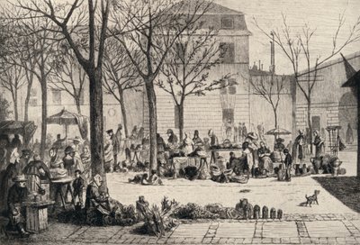 Marché des Capucins, 1915 von Leopold Flameng