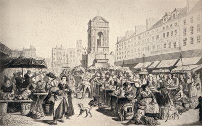 Der Marché des Innocents, 1915 von Leopold Flameng