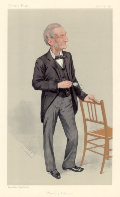 John Hall Gladstone, englischer Chemiker, 1891 von Leslie Matthew Ward