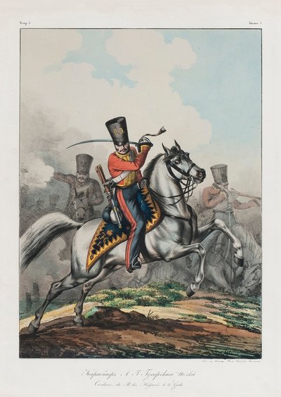Karabinier des Husarenregiments, 1830er Jahre von Lev Alexandrovich Belousov