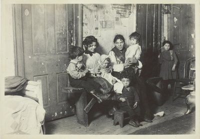 Italienische Familie, Chicago von Lewis Wickes Hine