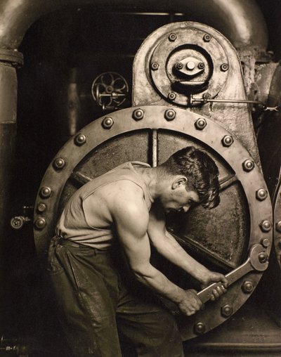 Kraftwerksmechaniker, ca. 1924 von Lewis Wickes Hine