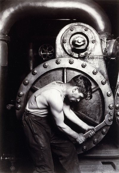 Kraftwerksmechaniker, ca. 1924 von Lewis Wickes Hine