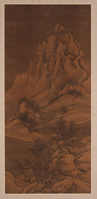 Schneelandschaft nach Guo Xi, Qing-Dynastie, 1702 von Li Yin