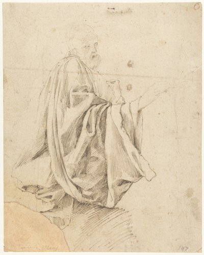 Studie für eine kniende Figur von Lieven Mehus