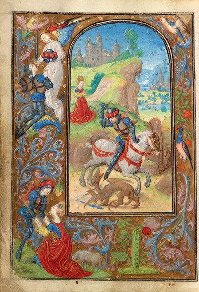 Sankt Georg und der Drache von Lieven van Lathem