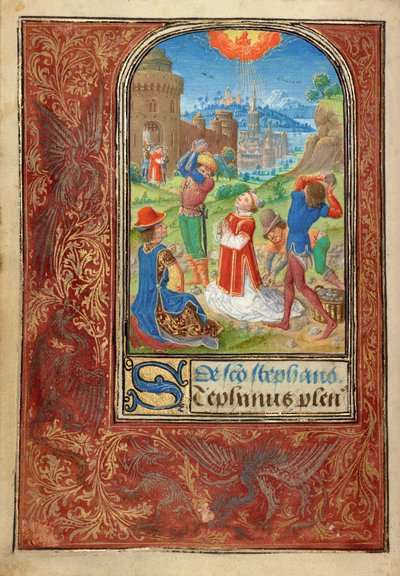 Die Steinigung des heiligen Stephanus von Lieven van Lathem