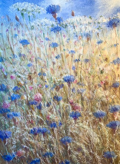 Kornblumen 2 von Lincoln Seligman