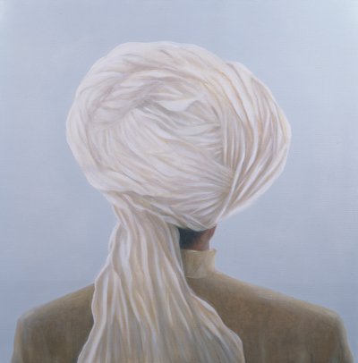 Weißer Turban von Lincoln Seligman
