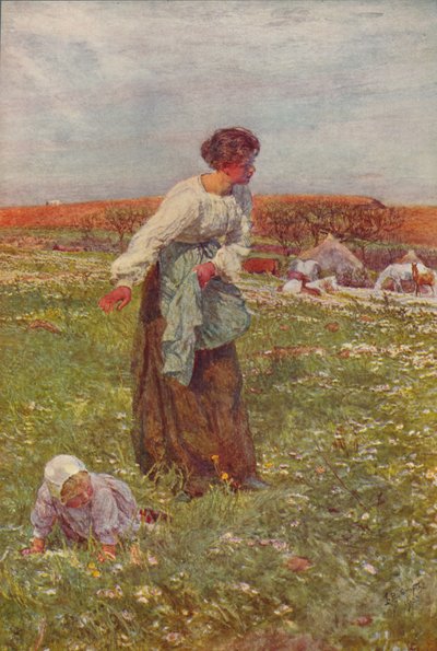 Die Mutter und das Kind, um 1903, um 1915 von Lionel Percy Smythe