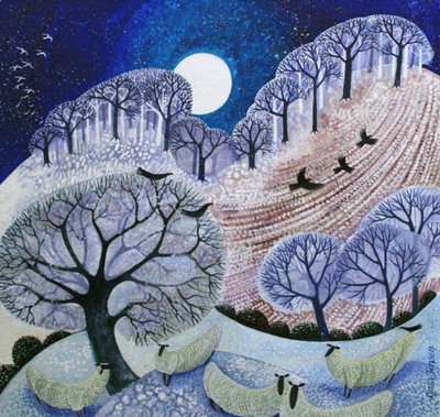 Erster Schnee in den Surrey Hills von Lisa Graa Jensen