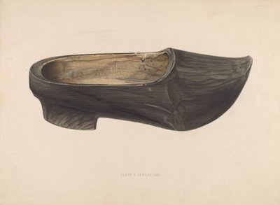 Holzschuh, 1937 von Lloyd Charles Lemcke