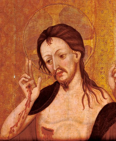 Auferstehung, Detail, frühes 15. Jahrhundert von Lluís Borrassà