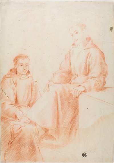 Zwei Mönche von Lodovico Carracci