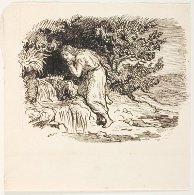Entwurf für Die Tochter des Sumpfkönigs von Lorenz Frølich