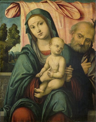 Die Heilige Familie von Lorenzo Costa (attributed to)