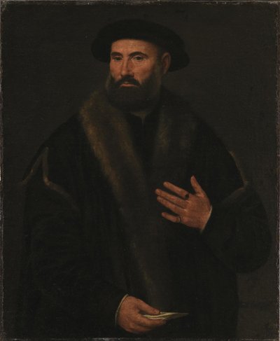 Porträt eines Mannes von Lorenzo Lotto