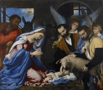 Die Anbetung der Hirten von Lorenzo Lotto