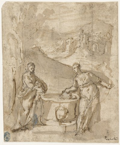 Christus und die Samariterin von Lorenzo Pasinelli