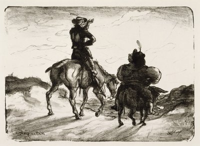 Don Quijote und Sancho Panza von Louis Anquetin