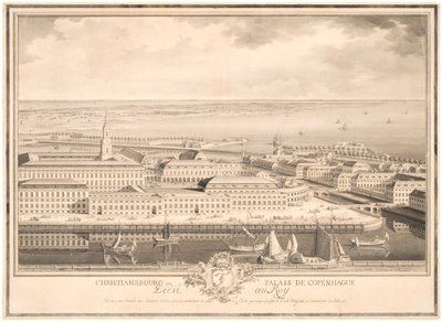 Christiansbourg Palais in Kopenhagen von Louis Auguste Le Clerc