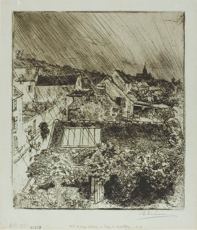Mein Atelier in Jouy-le-Moutier von Louis Auguste Lepère