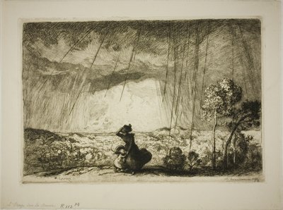 Sturm auf der Düne von Louis Auguste Lepère