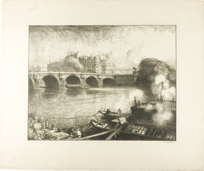 Die Pont Neuf, Paris von Louis Auguste Lepère