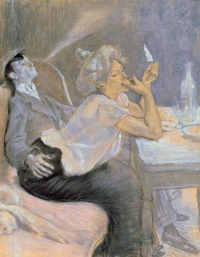Das Abendessen des Apachen von Louis Auguste Mathieu Legrand