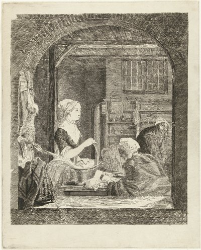 Die Geflügelhändlerin von Louis Bernard Coclers
