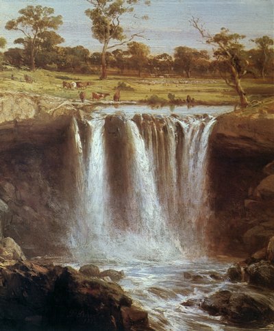 Wasserfälle am Wannon, Australien von Louis Buvelot