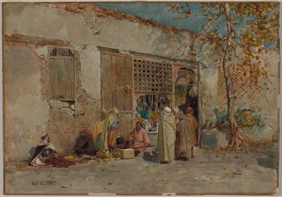 Marokkanische Szene, um 1871 von Louis Comfort Tiffany