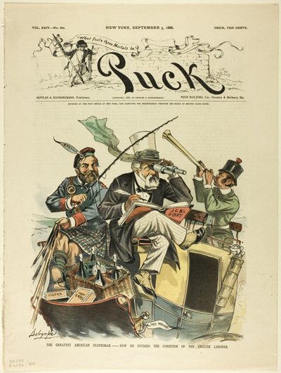 Der große amerikanische Staatsmann, Puck von Louis Dalrymple