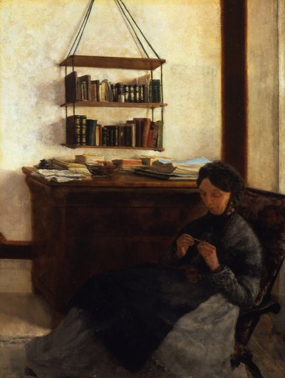 Die Mutter des Künstlers, 1877 von Louis Eysen