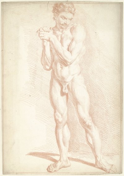 Männlicher Akt, stehend von Louis Fabritius Dubourg
