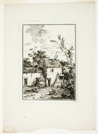 Vertikale Landschaft von Louis Gabriel Moreau
