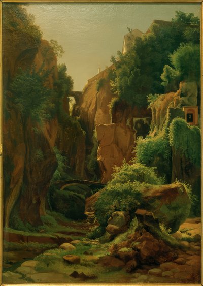 L. Gurlitt, Felsenschlucht bei Sorrent von Louis Gurlitt