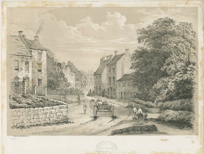 Eccleshall Village von Louis Haghe