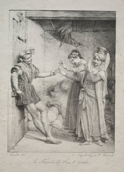 Die Verlobte des Königs von Garbe von Louis Hersent