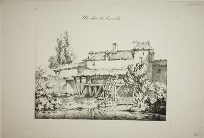 Mühle in Gravelle, I von Louis Jules Frederic Villeneuve