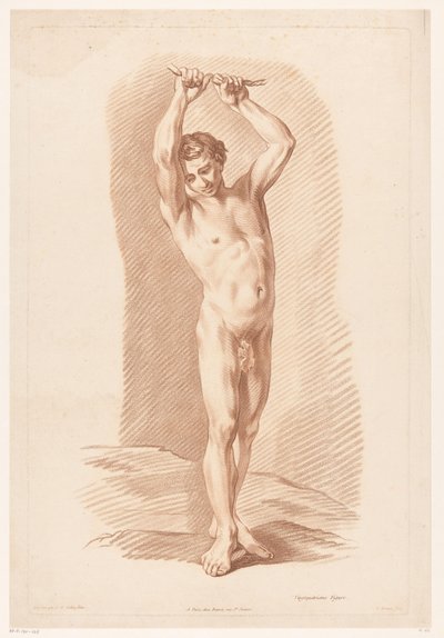 Männlicher Akt von Louis Marin Bonnet