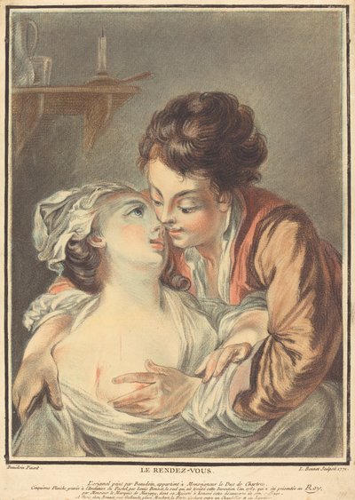 Das Rendezvous von Louis Marin Bonnet after Pierre Antoine Baudouin