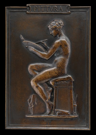 Malerei Pittura, 1879 von Louis Oscar Roty