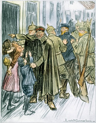 Ehemänner und Väter, 1916 von Louis Raemaekers