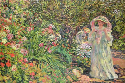 Madame Valtat im Garten von Louis Valtat